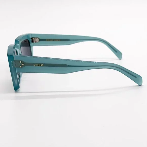 NEW CELINE CL40280U 93A WOMEN SHINY LIME TRANSPARENT SUNGLASSES CELINE